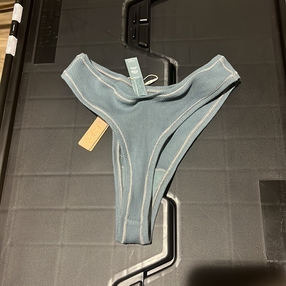 Skims Cotton Rib Thong - Picture 2 of 3